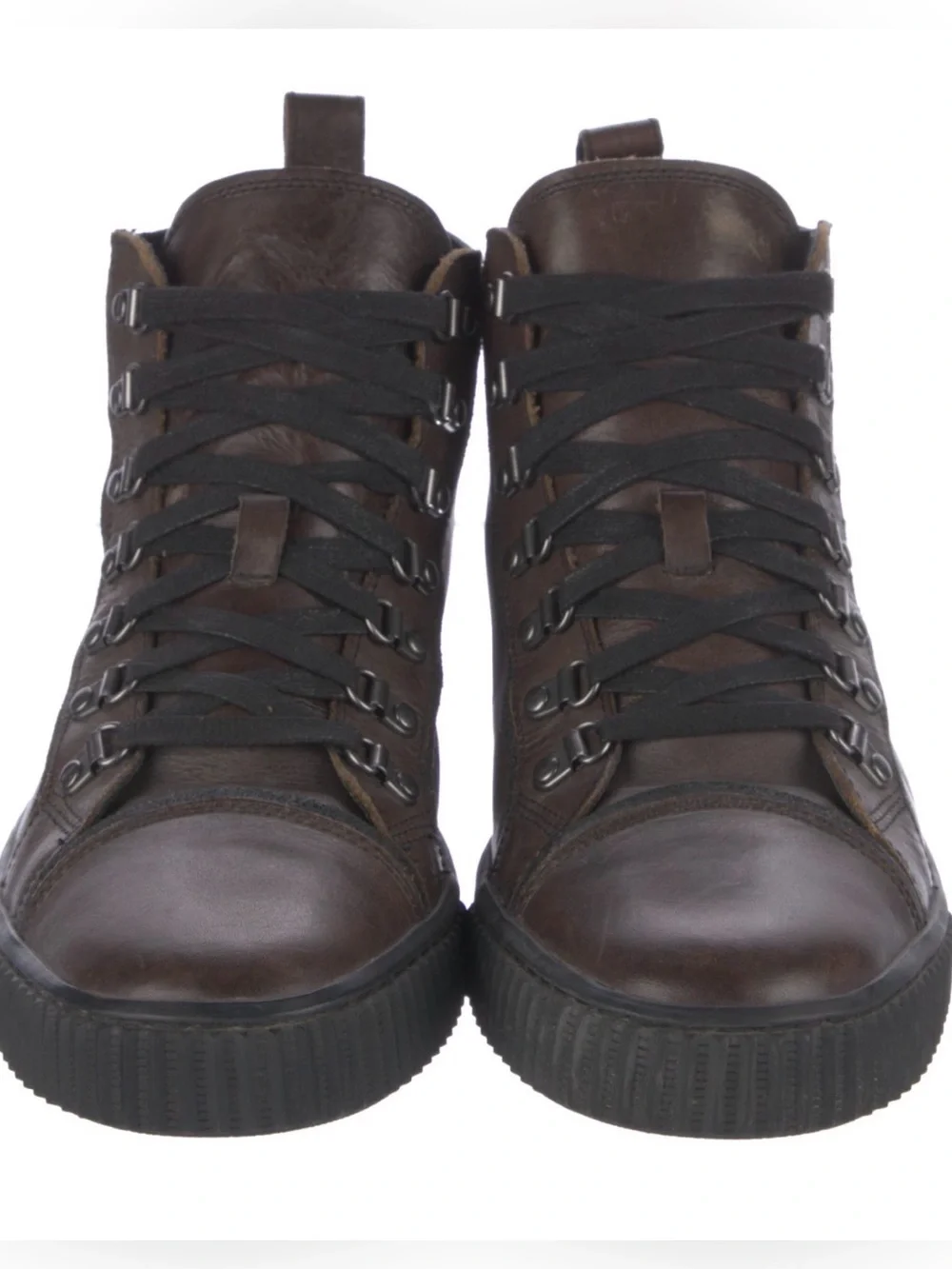 John Varvatos leather chukka